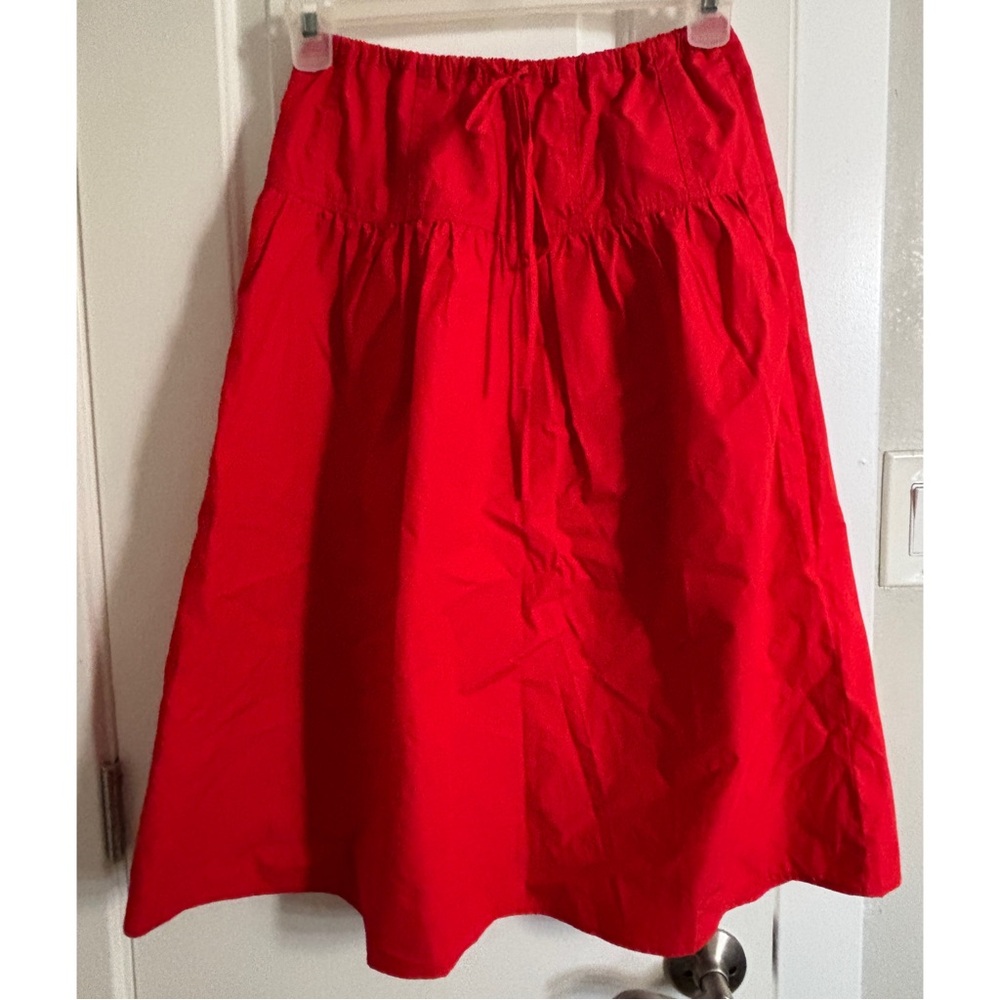 NWT Petite Banana Republic Women's Cotton Midi Skirt Size XSP